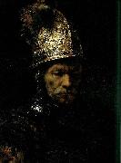 REMBRANDT Harmenszoon van Rijn Man in a Golden helmet, Berlin France oil painting artist